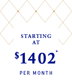 Starting at $1,402 per month