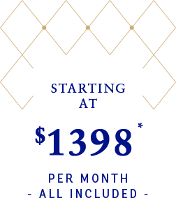 Starting at $1,398 per month